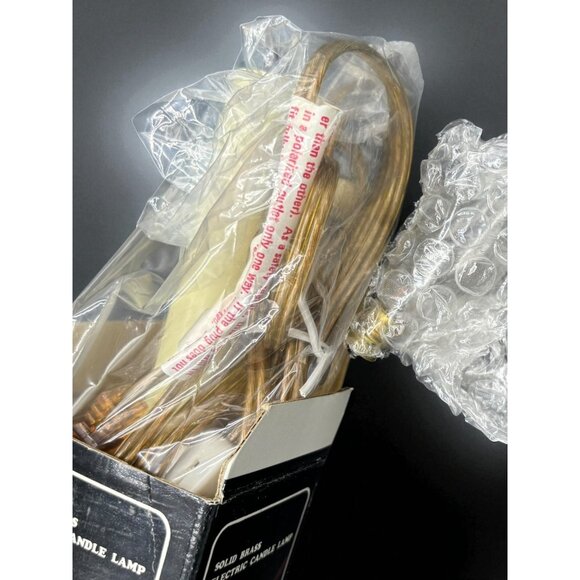 Vintage Brass Candle Plug in Switch Light Christmas New 10" - Picture 4 of 8